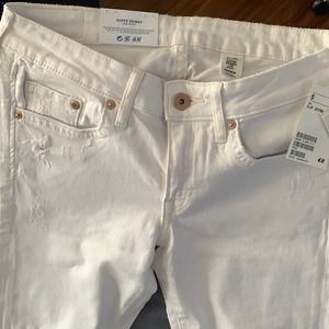 H&M off white jeans